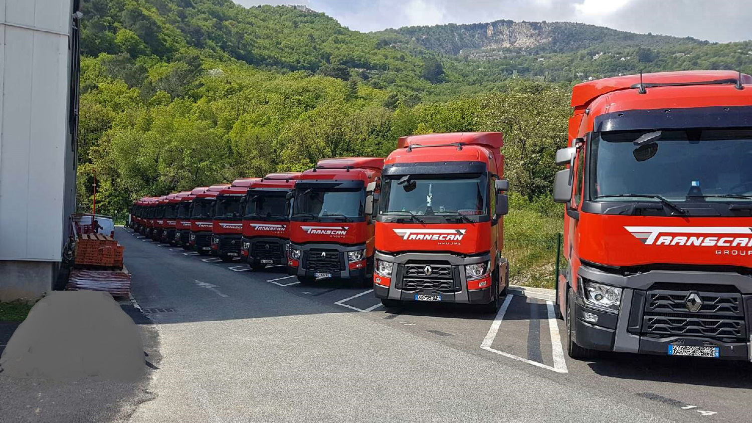 Flotte de camions Transcan